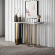 Kave Console Table, Gold And Black-Weilai Concept-Weilai Concept