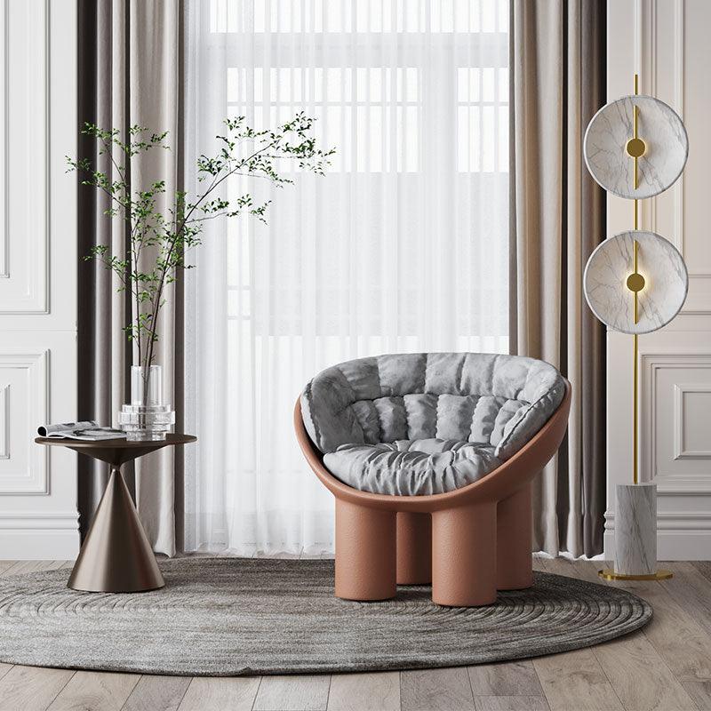 Roly Poly Fiberglass Armchair With Cushion, Black-Weilai Concept-Weilai Concept