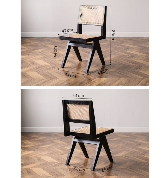 Caribbean Rattan Dining Chair, Oak-Weilai Concept-Weilai Concept