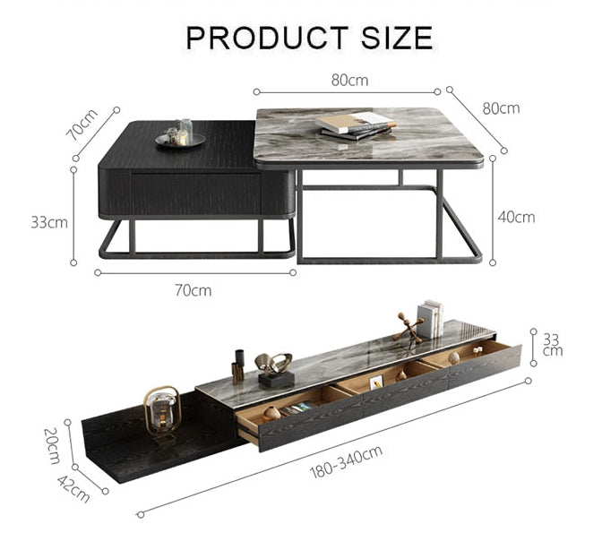 Nathan TV Stand, Sintered Stone-Weilai Concept-Weilai Concept