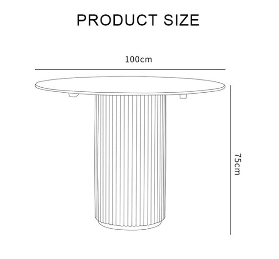 Cane Round Dining Table, Oak-Weilai Concept-Weilai Concept