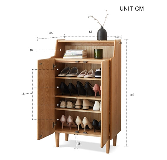 Jasper Entryway Shoe Storage, Light Oak-Weilai Concept-Weilai Concept