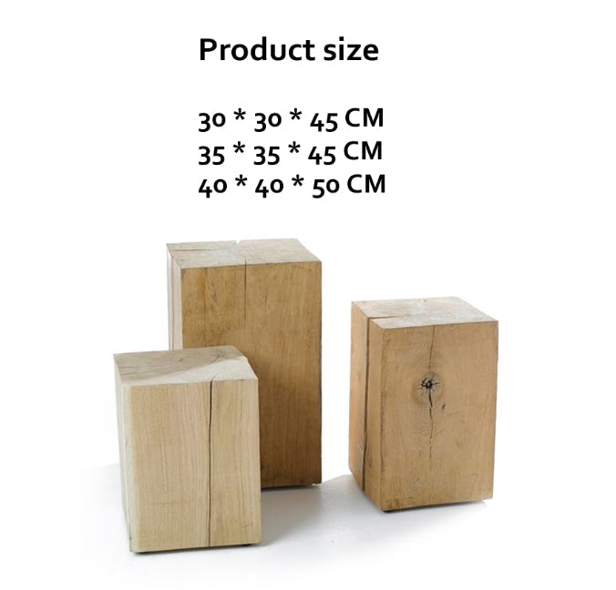 R56 Square Side Table, Solid Wood, Oak-Weilai Concept-Weilai Concept