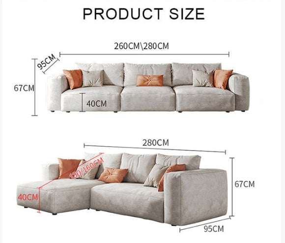 Samona Three Seater Sofa, Modular Sofa, Leathaire-Weilai Concept-Weilai Concept