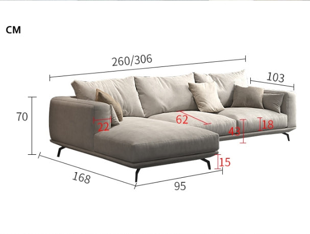 NR23 Two/Three Seater Sofa, Leathaire-Weilai Concept-Weilai Concept
