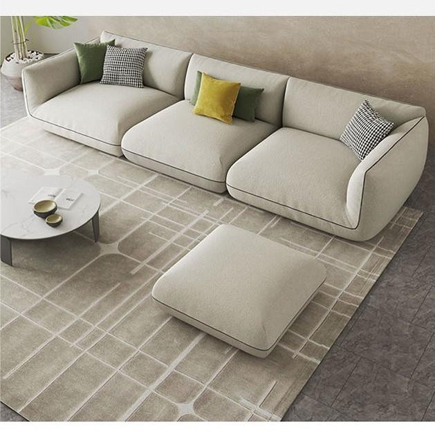 TOFU Agnes Three Seater Corner Sofa, Suede, Modular Sofa-Weilai Concept-Weilai Concept