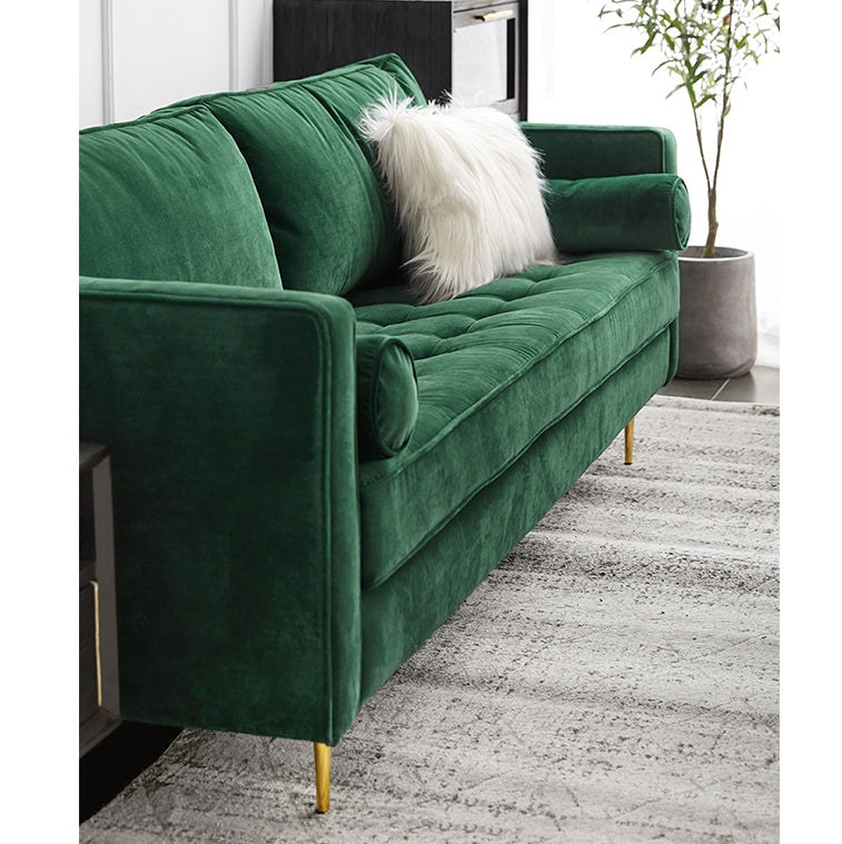 Hanoi Three Seater Sofa, Velvet-Weilai Concept-Weilai Concept