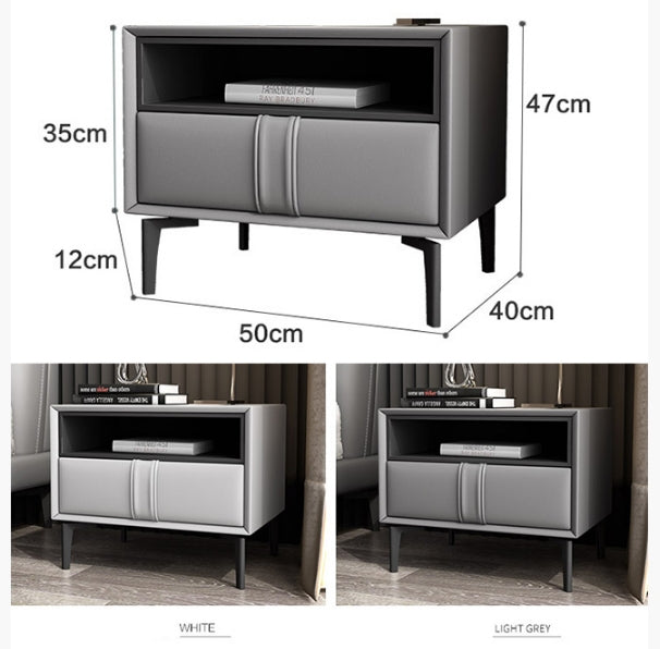 Mogensen Bedside Table, Grey-Weilai Concept-Weilai Concept