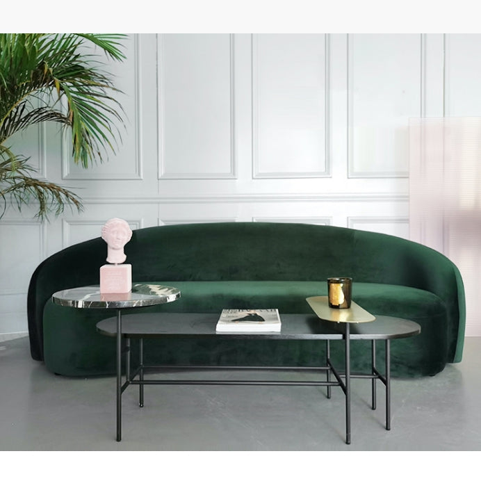 Julep Modern Curved Three Seater, Four Seater Sofa, Velvet-Weilai Concept-Weilai Concept