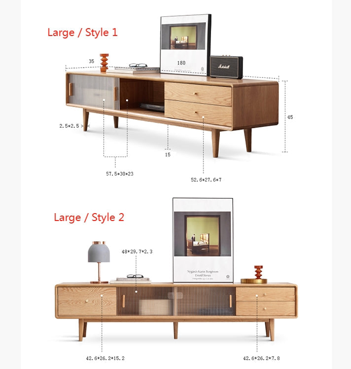 Kerry Mini TV Stand, Light Oak-Weilai Concept-Weilai Concept