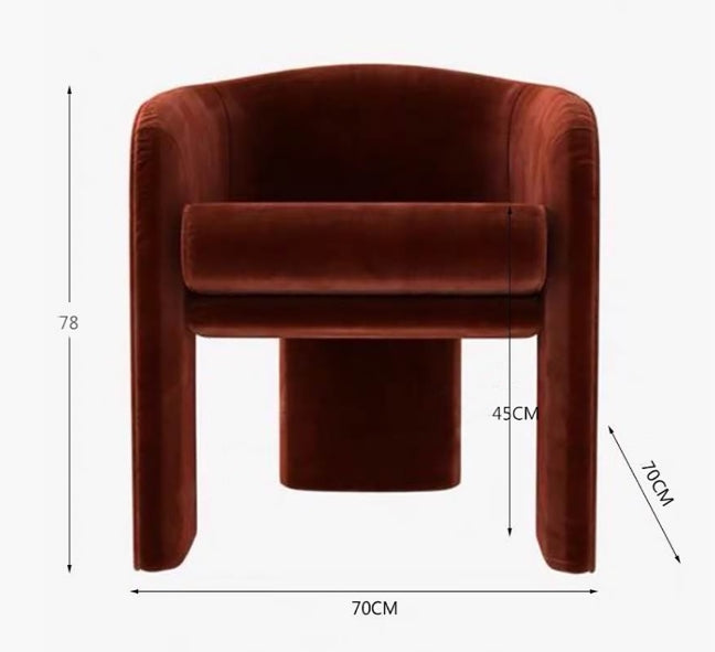 Milo Baughman Armchair, Velvet-Weilai Concept-Weilai Concept