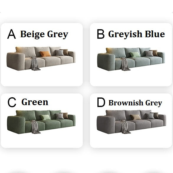 Lionel Three Seater Sofa, Linen-Weilai Concept-Weilai Concept
