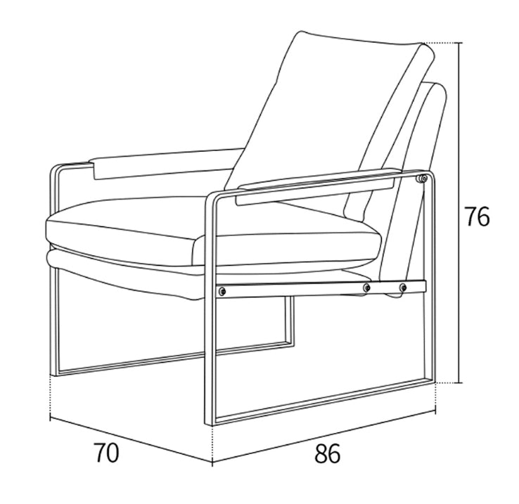 TR58 Armchair, Orange-Weilai Concept-Weilai Concept