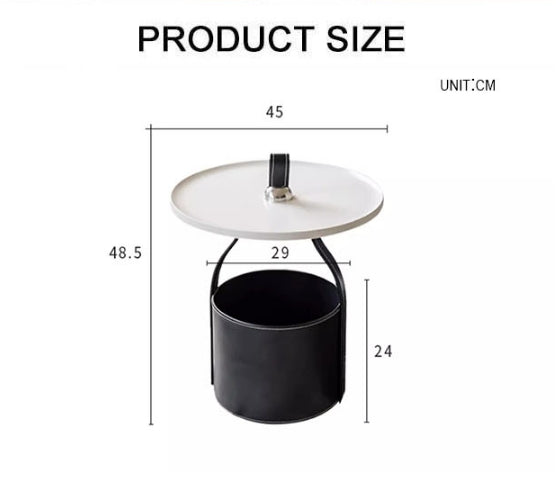 Edwina Side Table, Small-Weilai Concept-Weilai Concept