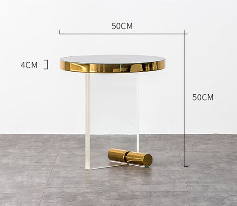 Caldera Round Side Table, Acrylic-Weilai Concept-Weilai Concept