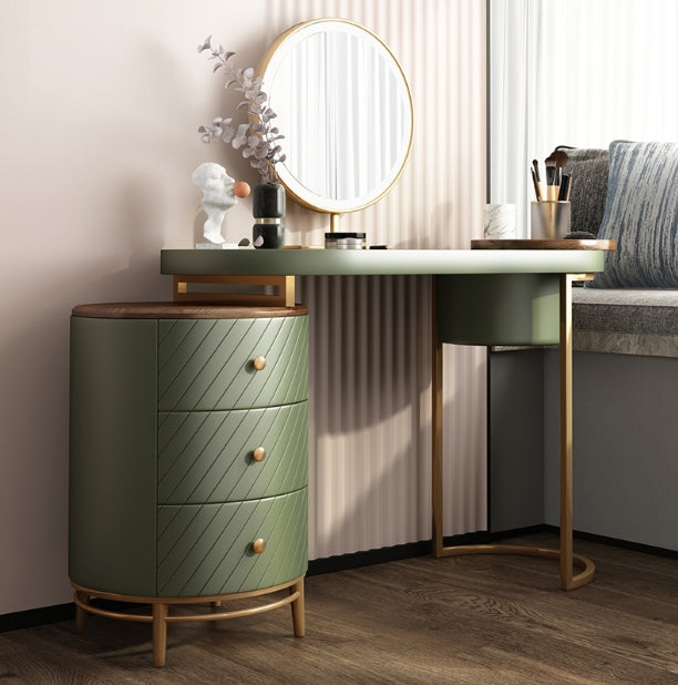 Tandy Dressing Table With LED Mirror, Green With Small Dent On One Side For Display-Weilai Concept-Weilai Concept