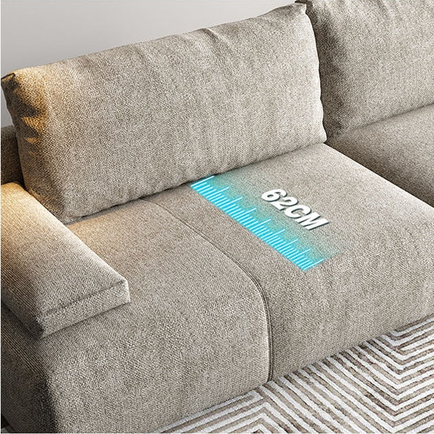 Hank L10 Four Seater Sofa, Linen-Weilai Concept-Weilai Concept