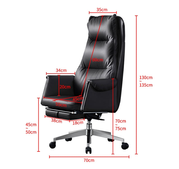 Bethalto Office Chair With Footrest, Recliner Office Chair-Weilai Concept-Weilai Concept