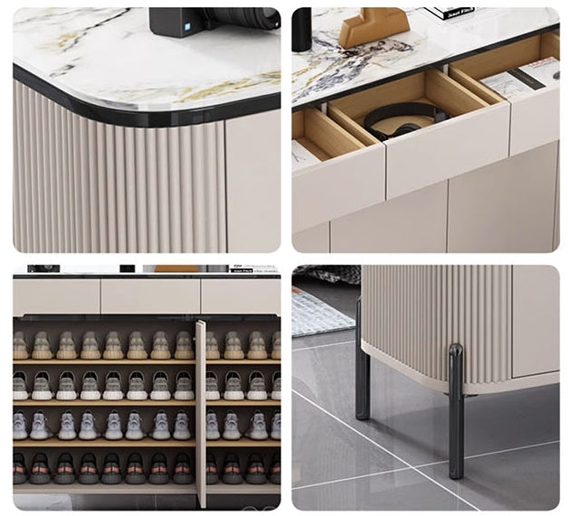 Samantha Shoe Storage, Off White-Weilai Concept-Weilai Concept
