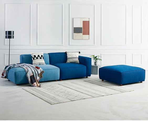 Chul Three Seater Sofa, Modular Sofa, Blue-Sofas-Weilai Concept-Weilai Concept