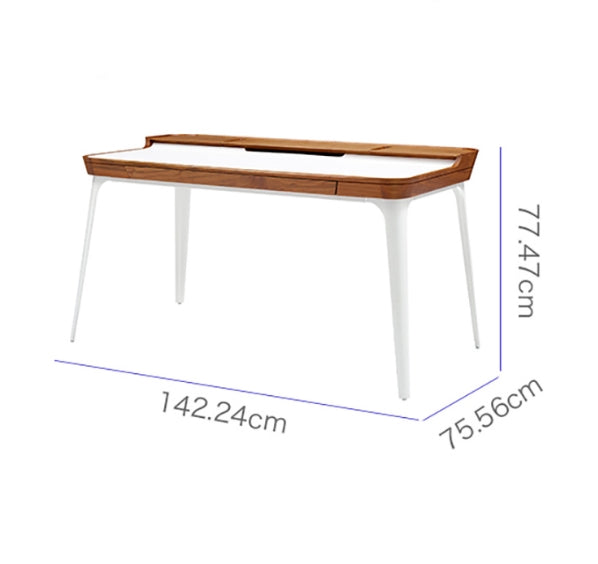Brannan Office Desk, Wood-Weilai Concept-Weilai Concept