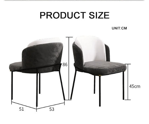 Philand Dining Chair, Velvet-Weilai concept-Weilai Concept