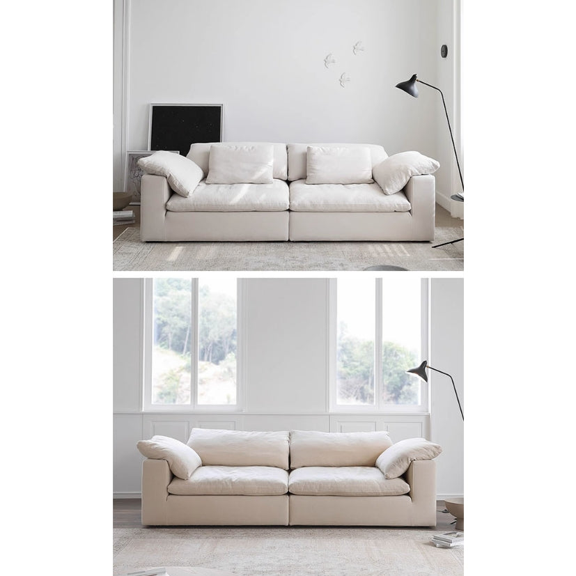 Ransom Two Seater Sofa, Linen-Weilai Concept-Weilai Concept