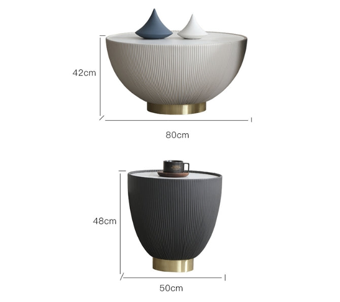 Theo Coffee Table Set, Black And White-Weilai Concept-Weilai Concept