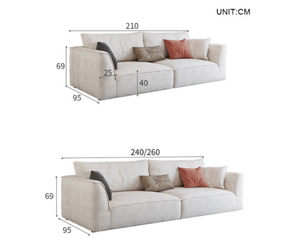 R77 Dexter Three Seater Sofa, Modular Sofa, Leathaire-Weilai Concept-Weilai Concept