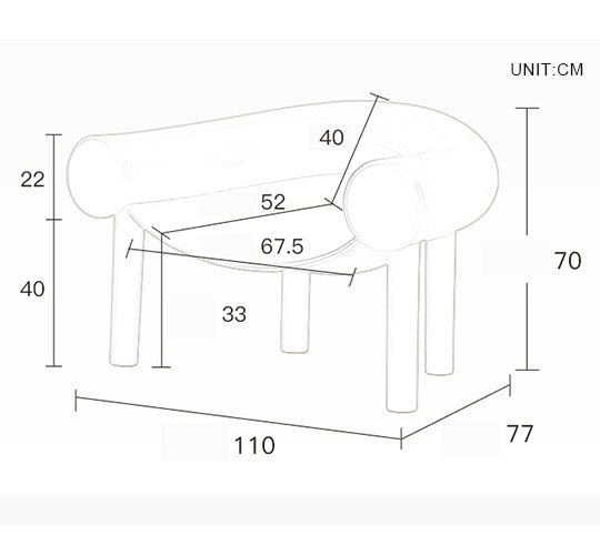 Wremical Armchair, Yellow-Weilai Concept-Weilai Concept