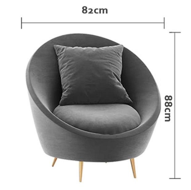Slender Modern Curved Two Seater, Three Seater, Four Seater Sofa, Armchair, Velvet-Weilai-Weilai Concept