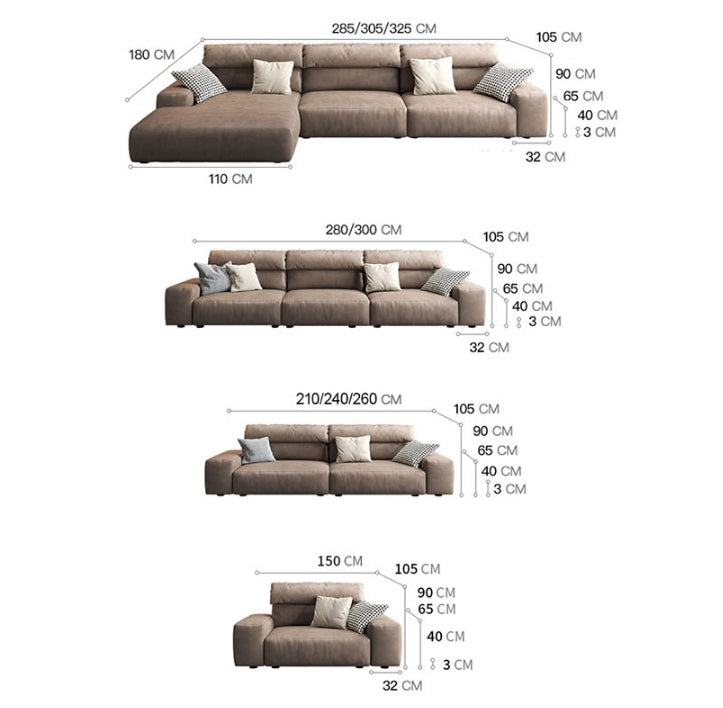 Montgomery Three Seater, Four Seater Sofa, Leathaire-Weilai Concept-Weilai Concept