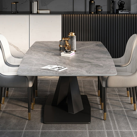 Sanders Dining Table, Sintered Stone, Grey 160cm, Clearance-Weilai Concept-Weilai Concept