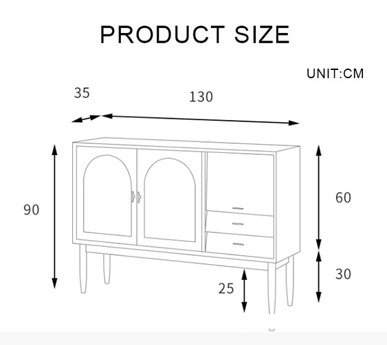 Dorota Sideboard, Natural Rattan-Weilai Concept-Weilai Concept
