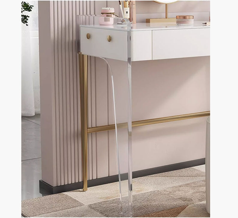 Deborah Dressing Table, Cream-Weilai Concept-Weilai Concept