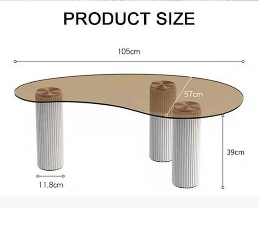 Lunar Coffee Table, Glass-Weilai Concept-Weilai Concept