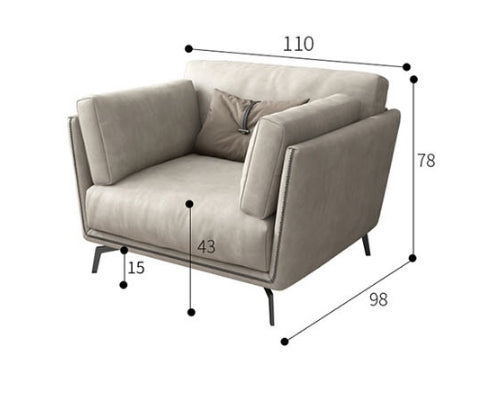 Reynold Two Seater, Three Seater, Four Seater Sofa, Leatheraire-Weilai Concept-Weilai Concept