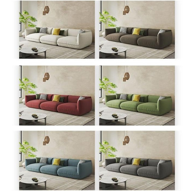 TOFU Agnes Three Seater Sofa, Modular Sofa, Suede-Weilai Concept-Weilai Concept