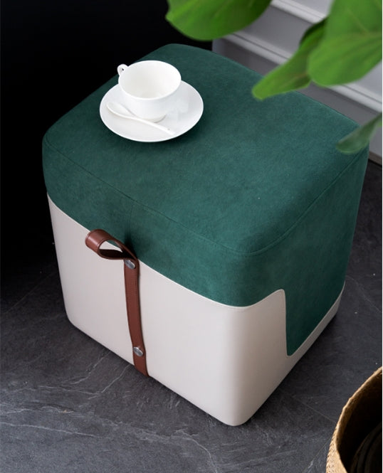 Rotteck Stool, Footstool, Ottoman-Weilai Concept-Green-Weilai Concept