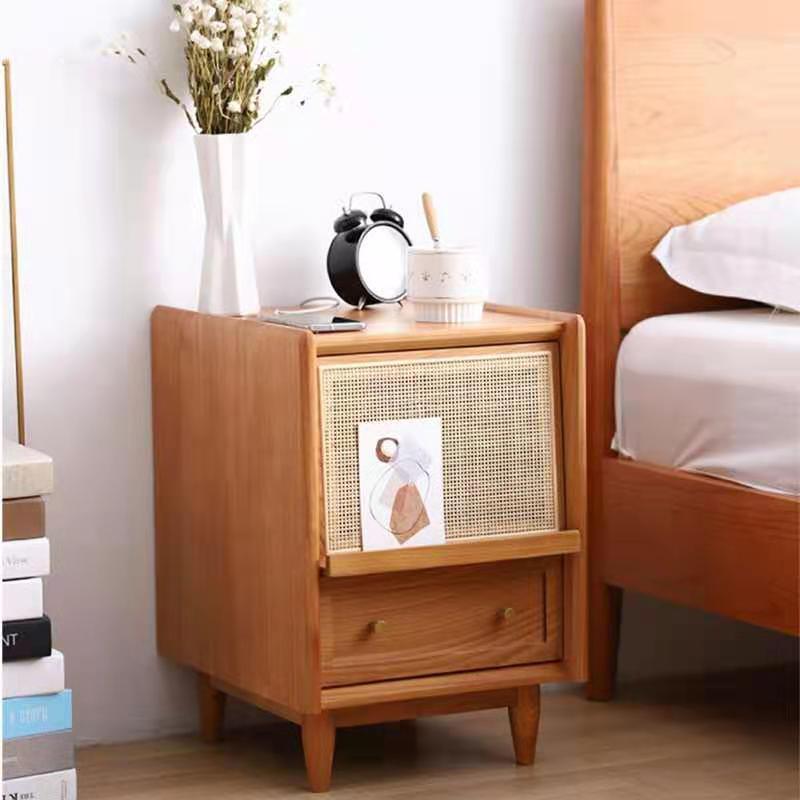 Radiogram Bedside Table, Walnut-Weilai Concept-Weilai Concept