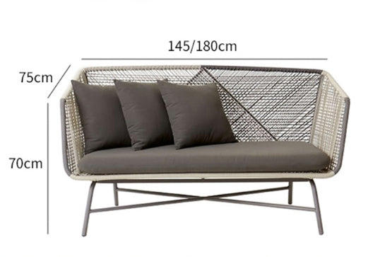 Carmean Rattan Chair and Footstool, Outdoor-Weilai Concept-Weilai Concept