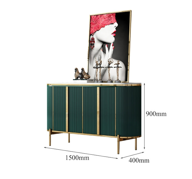 Elec Sideboard, Green & Gold-Weilai Concept-Weilai Concept