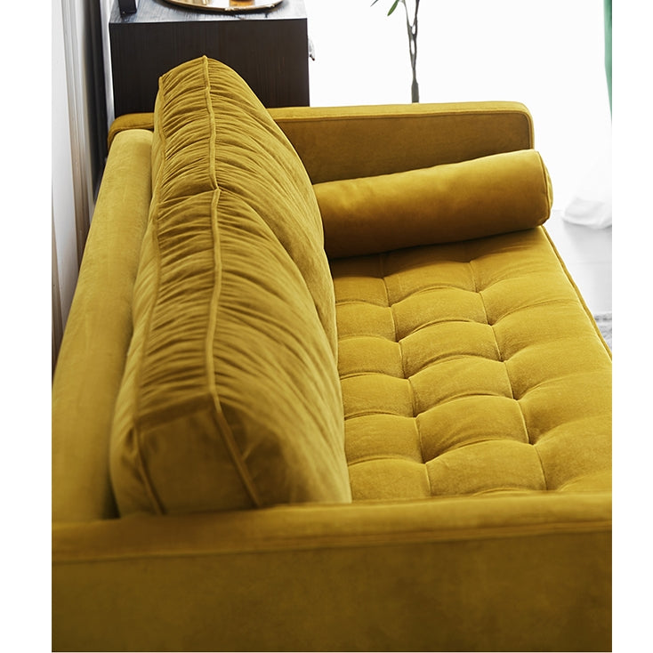Hanoi Three Seater Sofa, Velvet-Weilai Concept-Weilai Concept