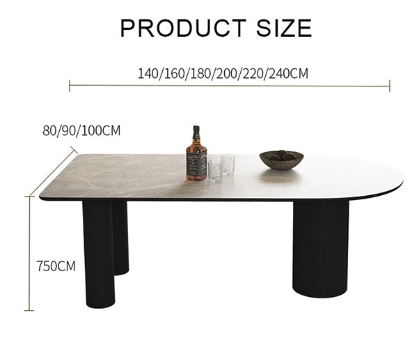 La Plainville Dining Table, White-Weilai Concept-Weilai Concept