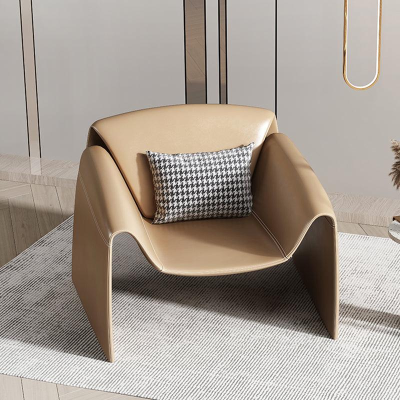 U Shape Armchair, Leather-Weilai Concept-Weilai Concept