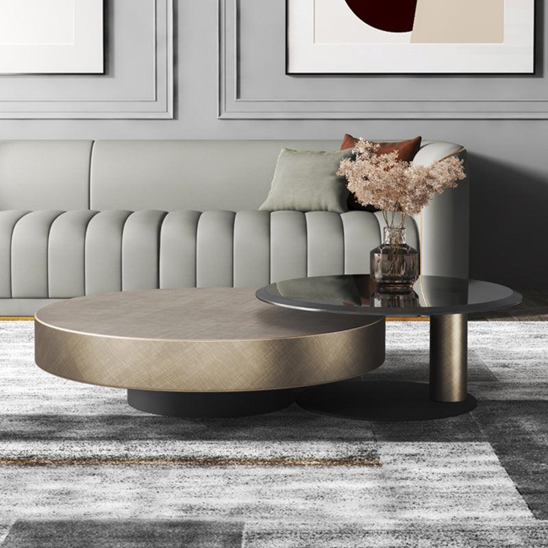 Gold Nesting Coffee Table, Gold 100cm/65cm For Display With Dents On Top-Weilai Concept-Weilai Concept