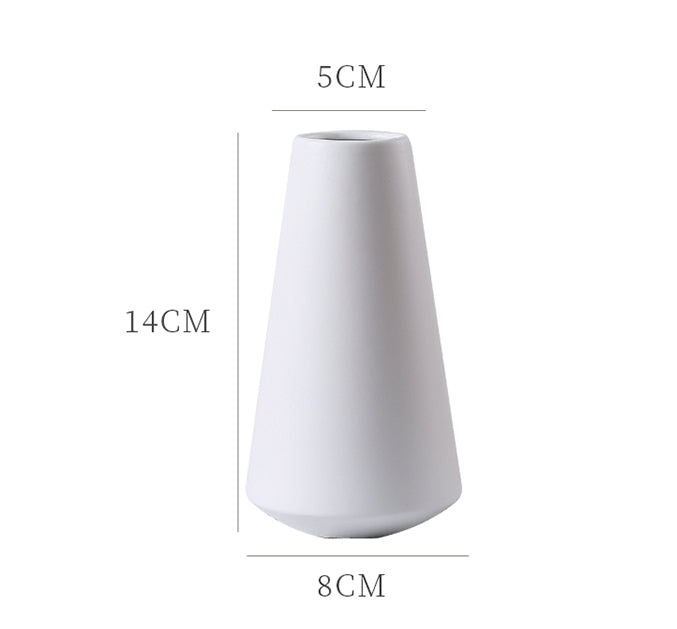 Ceramic Vase, Black/ White-Weilai Concept-White Small-Weilai Concept