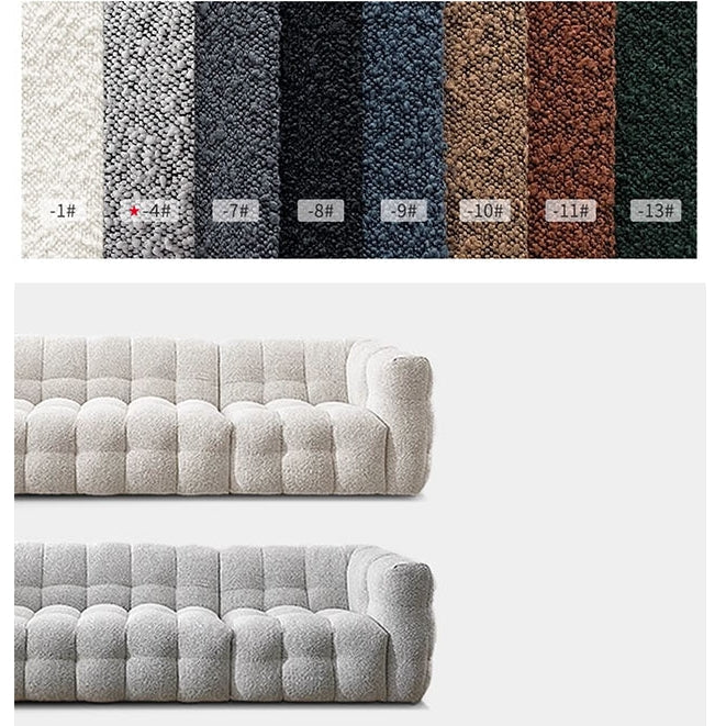 Zobah Two Seater, Three Seater Sofa, Grey Boucle-Weilai Concept-Weilai Concept