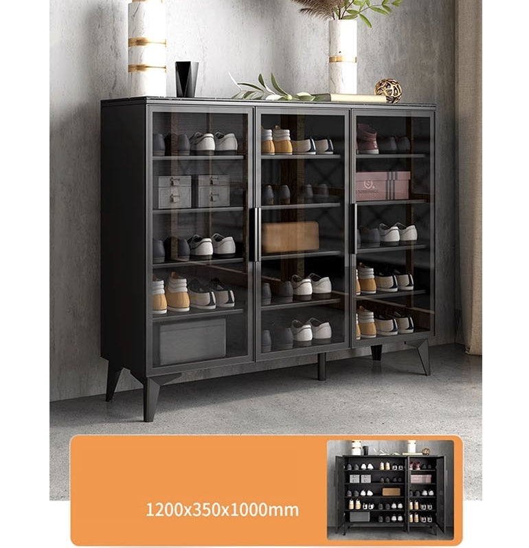 Camila Shoe Storage, Black-Weilai Concept-Weilai Concept