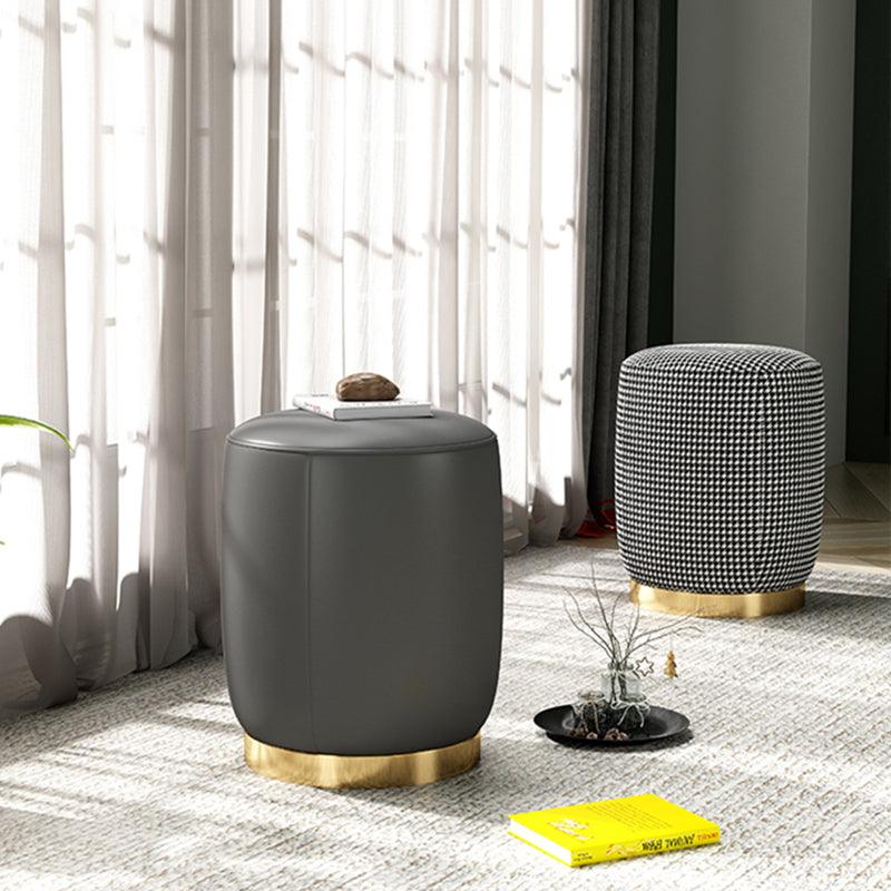 N89 Round Stool, Leather/ Velvet-Weilai Concept-Weilai Concept